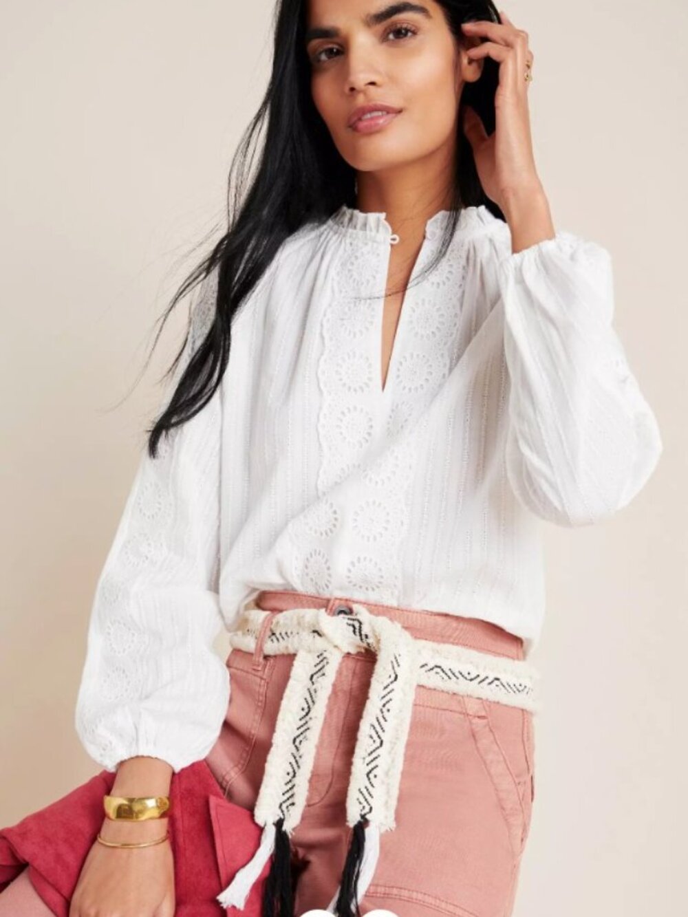 ERI + ALI Blouse - Ivory - L